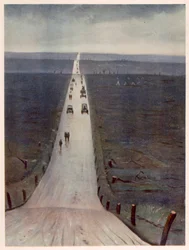 The Road from Arras to Bapaume, from British Artists at the Front, Continuation of The Western Front, 1918
